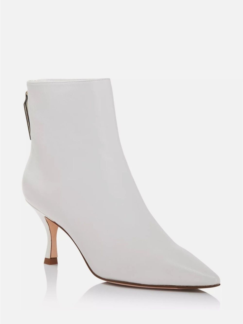 STUART WEITZMAN 6.5 Juniper 70 Booties Calf Leather Pointed Toe Kitten Heel